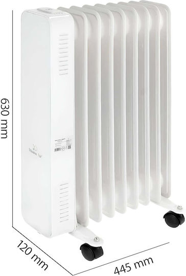 Mission Air Oil Filled Radiator with 10 Slices 2500W