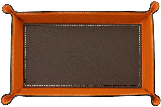 Tuscany Leather Coș Decorativ Din Piele Artificială Maro