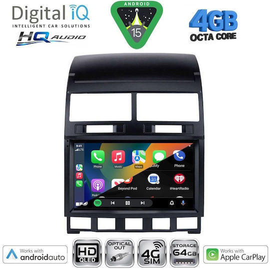 Digital IQ Car Audio System for Volkswagen Touareg 2003-2011 Bluetooth USB WiFi GPS Apple CarPlay Android Auto with 9" Touch Screen