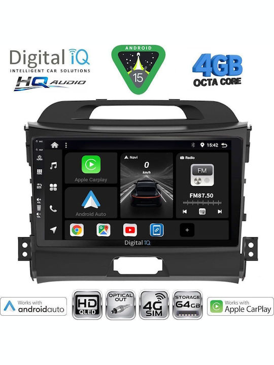 Digital IQ Car Audio System for Opel Mokka 2016-2021 Bluetooth USB WiFi GPS Apple CarPlay Android Auto with 9" Touch Screen