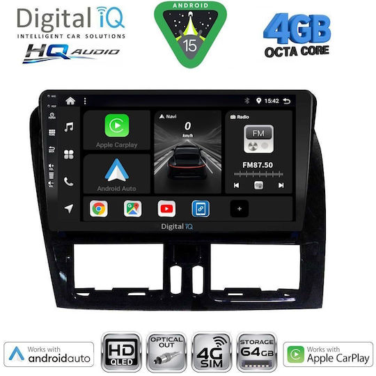 Digital IQ Ηχοσύστημα Αυτοκινήτου για Volvo C30 / S40 2004-2013 (Bluetooth/USB/WiFi/GPS/Apple-Carplay/Android-Auto) με Οθόνη Αφής 9"