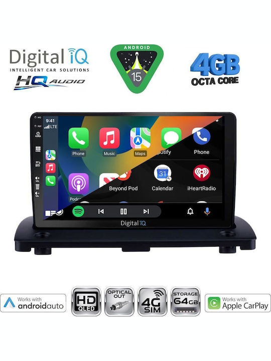 Digital IQ Car Audio System for Volvo XC 90 2002-2014 Bluetooth USB WiFi GPS Apple CarPlay Android Auto with 9" Touch Screen