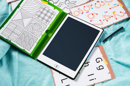 Gogen Bob Bobek Tabletă de Desen Copii 11" 28 Cm Ecran Lcd Baterie Cr2025 Inclusă Subțire Ușoară Albă