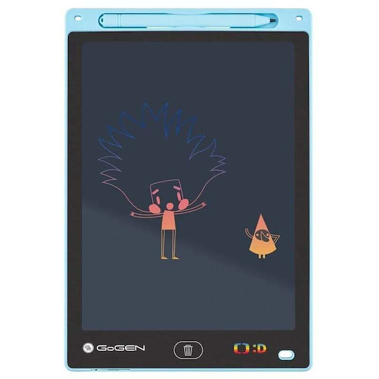 Gogen Decko Tabletă de Desen pentru Copii 10" 25 Cm Ecran LCD Baterie Cr2016 Subțire Albastru Deschis