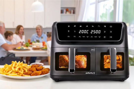 Eldom Air Fryer with Double Removable Container 11l Black FR220