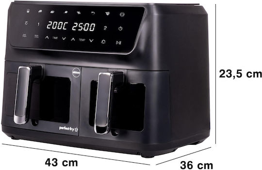 Eldom Air Fryer with Double Removable Container 11l Black FR220