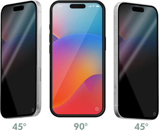 Force Glass Screen Protector iPhone Air În 2.5d Filtru Privacy Sticlă Organică Transparentă Neagră
