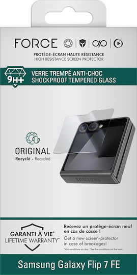 Force Glass Screen Protector Galaxy Z Flip 7 Fe In 2.5d 9h+ Tempered Glass Transparent