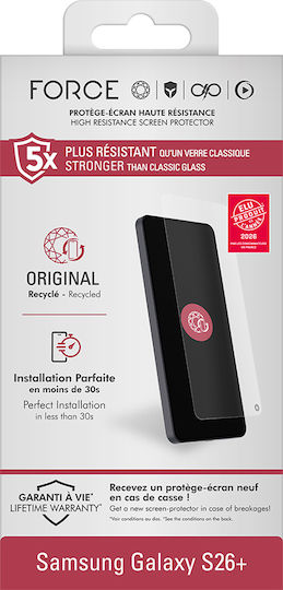 Force Glass Screen Protector Galaxy S26 Plus 2d Organic Anti-shock Glass Transparent