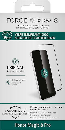 Force Glass Displayschutzfolie Honor Magic 8 Pro 3D 9H Gehärtetes Glas Transparent