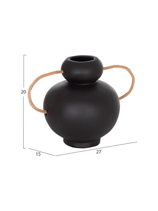 Freebox Decorative Vase Ceramic Orange 27x15xH20cm