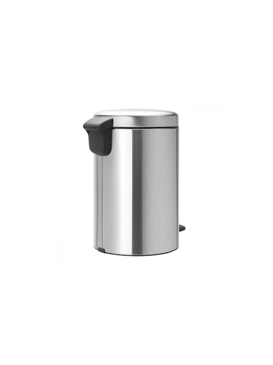 Brabantia Brabantia New Icon Mülleimer aus Inox mit Pedal Silber 12l