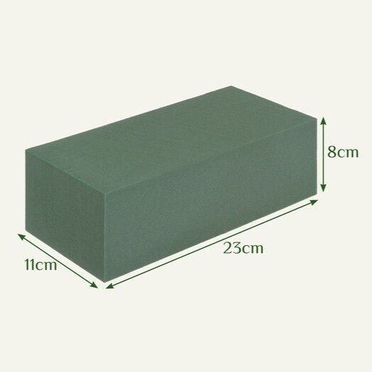 Set 20 Blocuri Spumă Florală Naturală Flori Artificiale Zola Aranjamente Florale Cu Absorbție Ridicată 23 X 11 X 8 Cm Verzi
