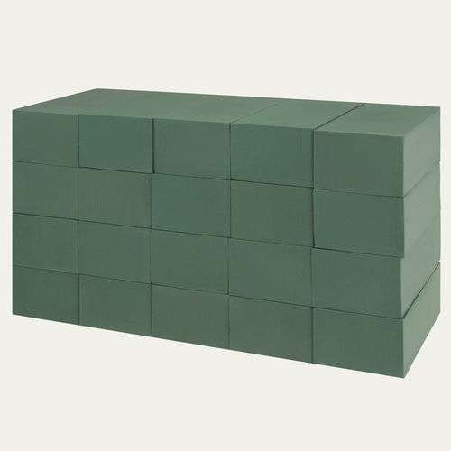 Set 20 Blocuri Spumă Florală Naturală Flori Artificiale Zola Aranjamente Florale Cu Absorbție Ridicată 23 X 11 X 8 Cm Verzi