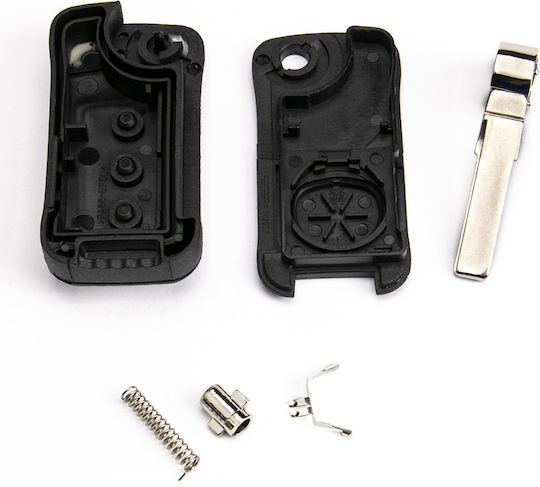 Foldable Key Shell Porsche Cayenne Hu66 3 Buttons 95563794422