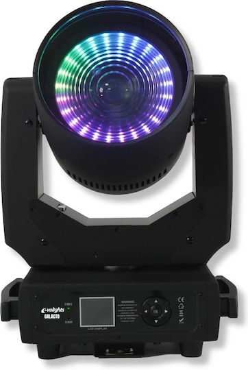 Evolights Galacto Movable Head 120w Rgbl Led + 24x0.1w Rgb Smd5050 Led Effect Ring