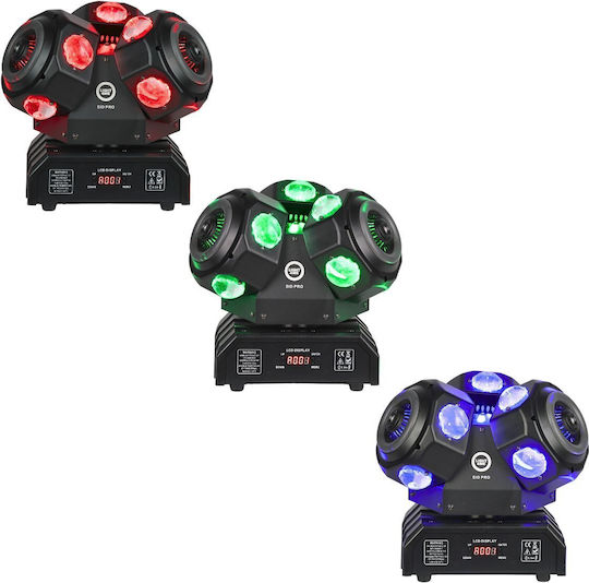 Light4me Sid Pro Movable Multi-effect Light 5in1 Stage Lighting Led Dmx Beam Ring Laser R G B 12x10w Rgbw