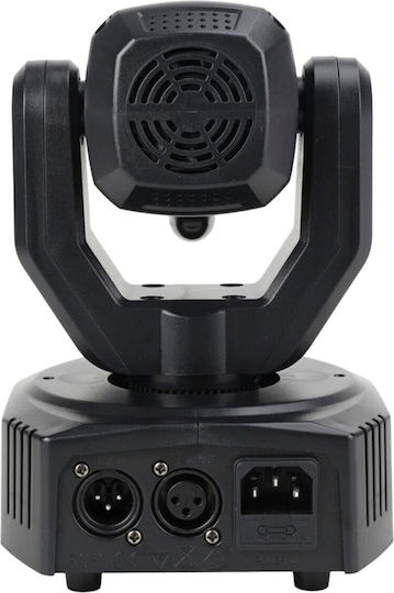 Light4me Magic Head Κινούμενη Κεφαλή Fx Led Dmx Gobo Beam Πράσινο Λέιζερ 50 Mw