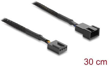 DeLock 4pin - Cable 0.3m Μαύρο 91360