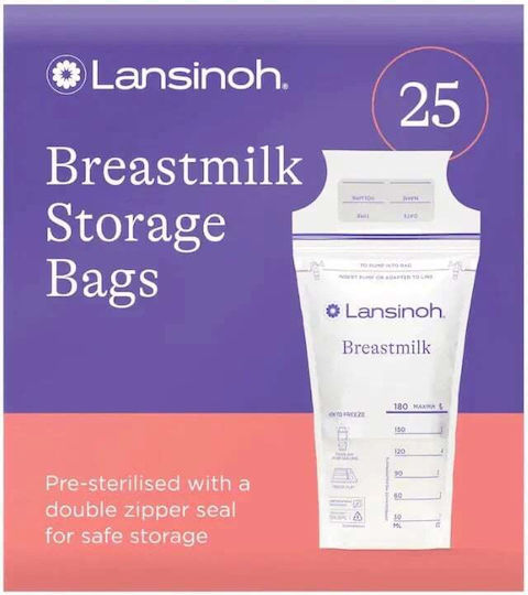 Lansinoh Breast Milk Storage Bags 180ml 25pcs