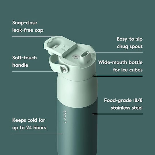 Thermos Bottle 1lt Swig Top Eucalyptus Green With Handle