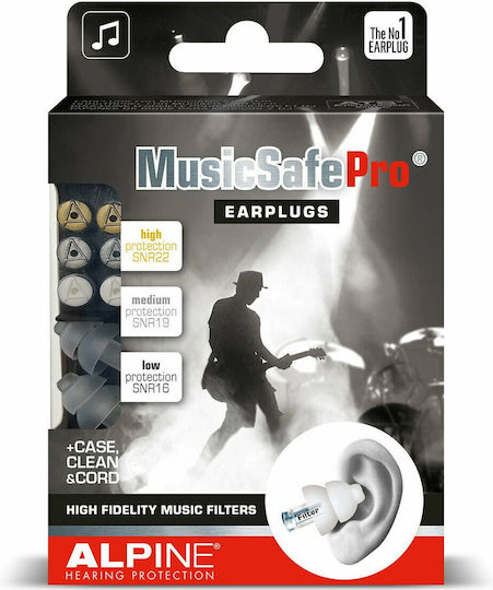 Alpine Earplugs in Transparent Colour 84022-220 2 Pieces