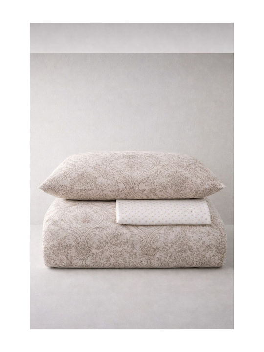 SteweHome Cotton Duvet Cover Set 200x230cm Double With 2 Pillowcases & 1 Bed Sheet Stewehome Duvet Cover Set With Fitted Sheet Double Cotton 200x230 Cm Ste-020741-v41227