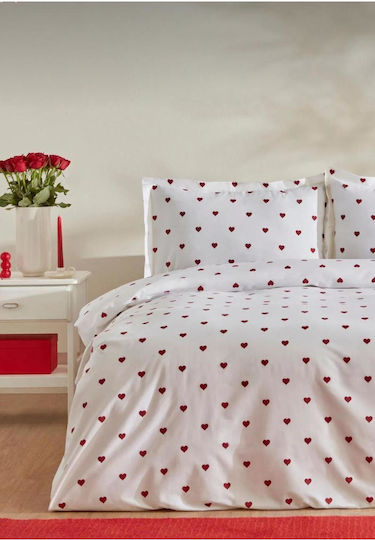 SteweHome Σετ Διπλή 200x200cm Κόκκινη