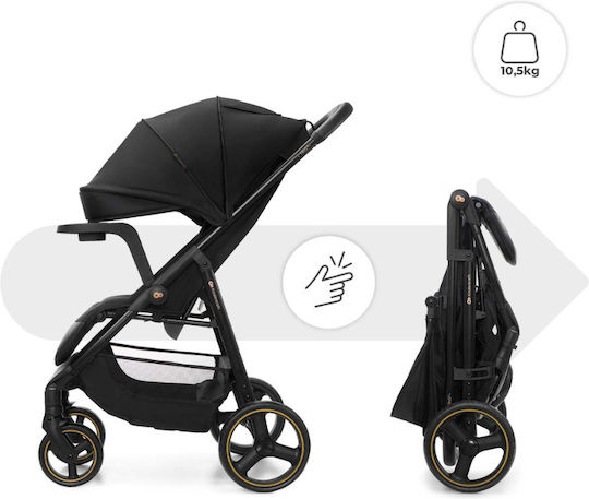 Kinderkraft Trig 3 Καρότσι Μωρού Kατάλληλο για Nεογέννητο Onyx Black