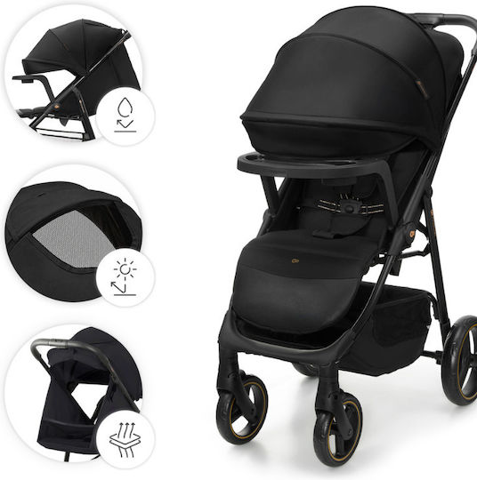Kinderkraft Trig 3 Καρότσι Μωρού Kατάλληλο για Nεογέννητο Onyx Black