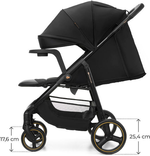 Kinderkraft Trig 3 Καρότσι Μωρού Kατάλληλο για Nεογέννητο Onyx Black
