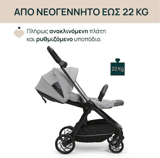 Chicco One4Ever Reversible Baby Stroller Suitable for Newborn Gray