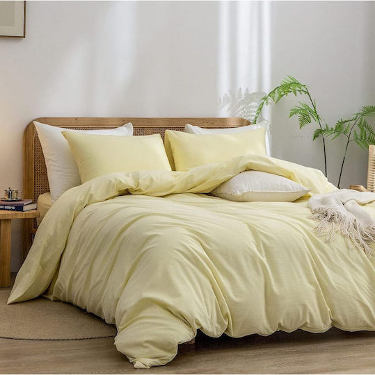 SteweHome Σετ Ημίδιπλη 180x220cm Εκρού SteweHome Σετ Ημίδιπλη 180x220cm Εκρού