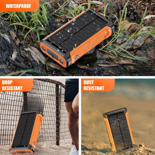 Linomag Solar Power Bank 20000mAh Portocaliu
