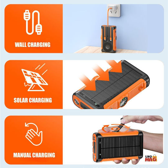 Linomag Power Bank Solar 10000mAh 22.5W Negru