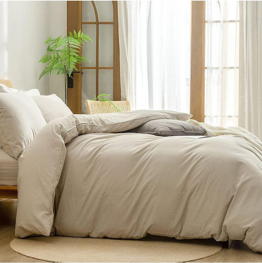 SteweHome Σετ Ημίδιπλη 180x220cm Εκρού SteweHome Σετ Ημίδιπλη 180x220cm Εκρού