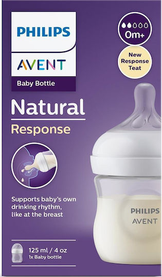 Philips Σετ Πλαστικά Μπιμπερό Avent SCY900/01 Κατά των Κολικών με Θηλή Σιλικόνης Λευκό 125ml