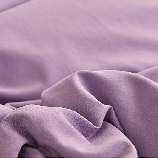 SteweHome Cotton Duvet Cover Set 220x180cm Double With 2 Pillowcases Ecru