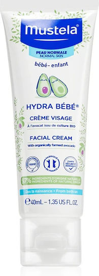 Mustela Family Sun Kissed SPF50 Waterproof Infant Sunscreen Set Emulsion 40ml & Hydra-Bebe Facial Cream Moisturizing Cream 40ml & FREE Beach Towel