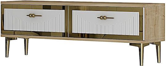 Έπιπλο TV Επιδαπέδιο Χρυσό 120x30x15εκ. Έπιπλο TV Επιδαπέδιο Χρυσό 120x30x15εκ.