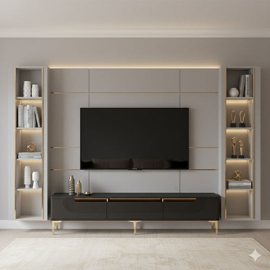 SteweHome TV Stand Modern Style M180xP30xH41cm