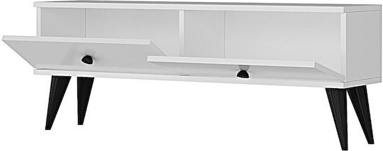 Έπιπλο Τηλεόρασης Μαύρο Μ120xΠ30xΥ41cm
