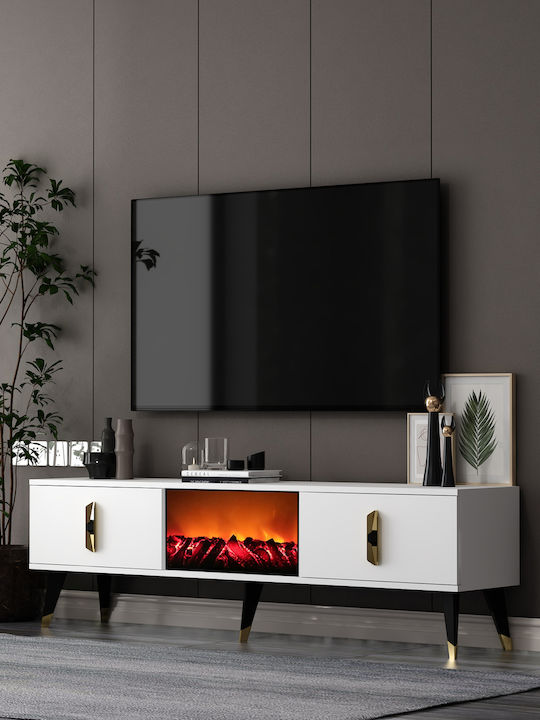 Blue TV Stand L150xD30xH46cm