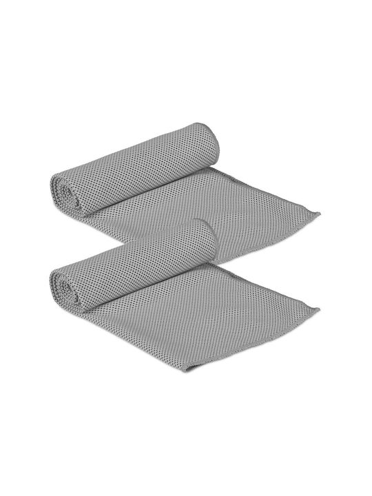 Relaxdays Cooling Towel Set 2 Pieces 90x30cm Multicolor