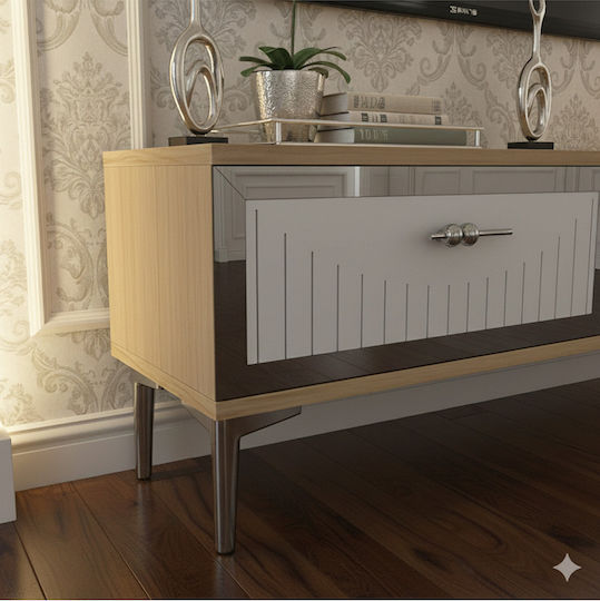 SteweHome TV-Ständer Gold M120xΠ30xH41cm
