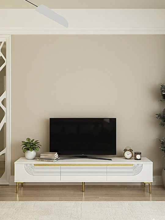 Gold TV Stand L180xD30xH41cm
