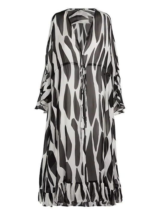 Chicret Women's White Beach Kimono