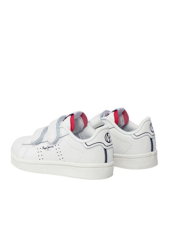 Player Basic Kinder Sneakers mit Klettverschluss Weiß