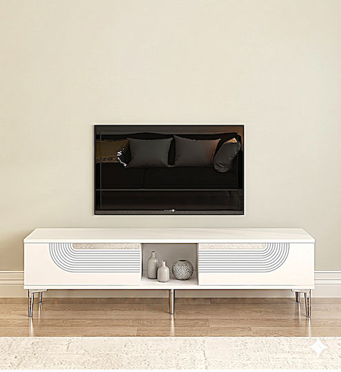 Έπιπλο Τηλεόρασης Travertine Μ150xΠ30xΥ41cm