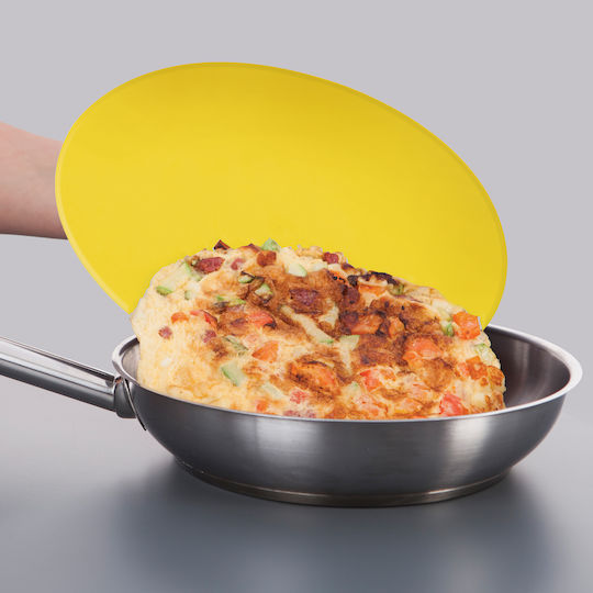 Svim Omelette Pan Plate for Turning Omelette Plastic Ø27cm Yellow